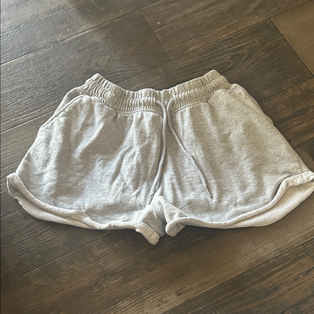 Missguided Light Gray Athletic Shorts